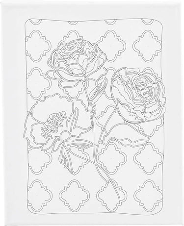 Creativ company schildercanvas met print rozen 24x30 cm