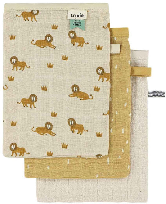 Trixie tetra washandjes 3-pack mix - lively lion