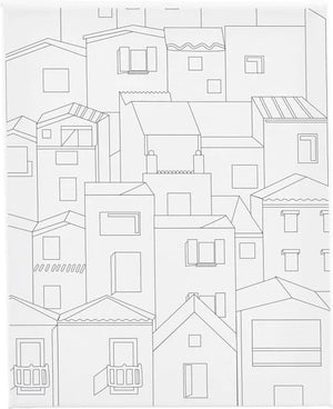 Creativ company schildercanvas met print stad 24x30 cm
