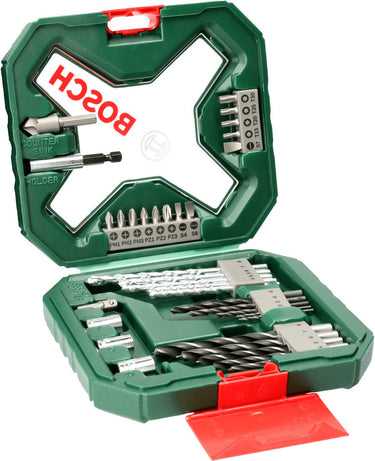 Bosch x-line borenset - 34-delig - voor hout, metaal en steen