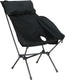 Travellife finn campingstoel relax lichtgewicht zwart - compact opvouwbaar - comfortabel hoofdkussen - inclusief draagtas