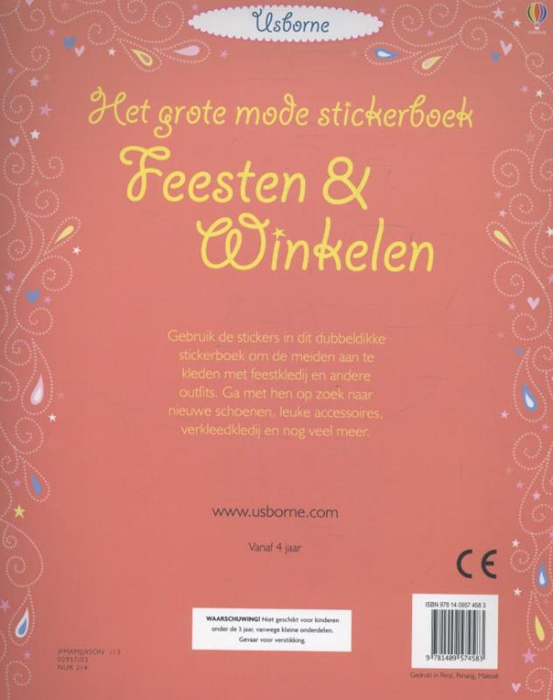 Afbeelding laden in galerijviewer, Grote mode stickerboek: feesten en winke
