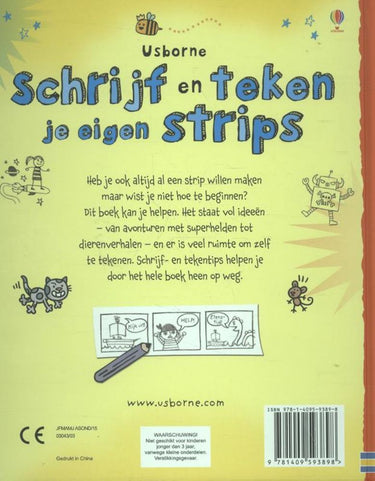 Schrijf en teken je eigen strips. 8+