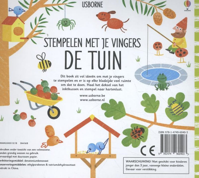 Load image into Gallery viewer, Wpg uitgevers stempelen met je vingers. de tuin. 4+
