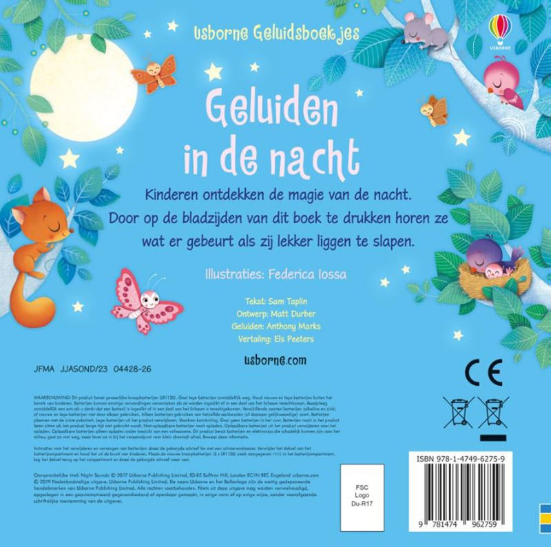 Load image into Gallery viewer, Geluidenboek: in de nacht. 1+
