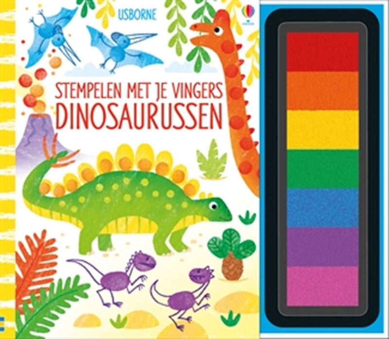 Load image into Gallery viewer, Wpg uitgevers stempelen met je vingers - dinosaurussen

