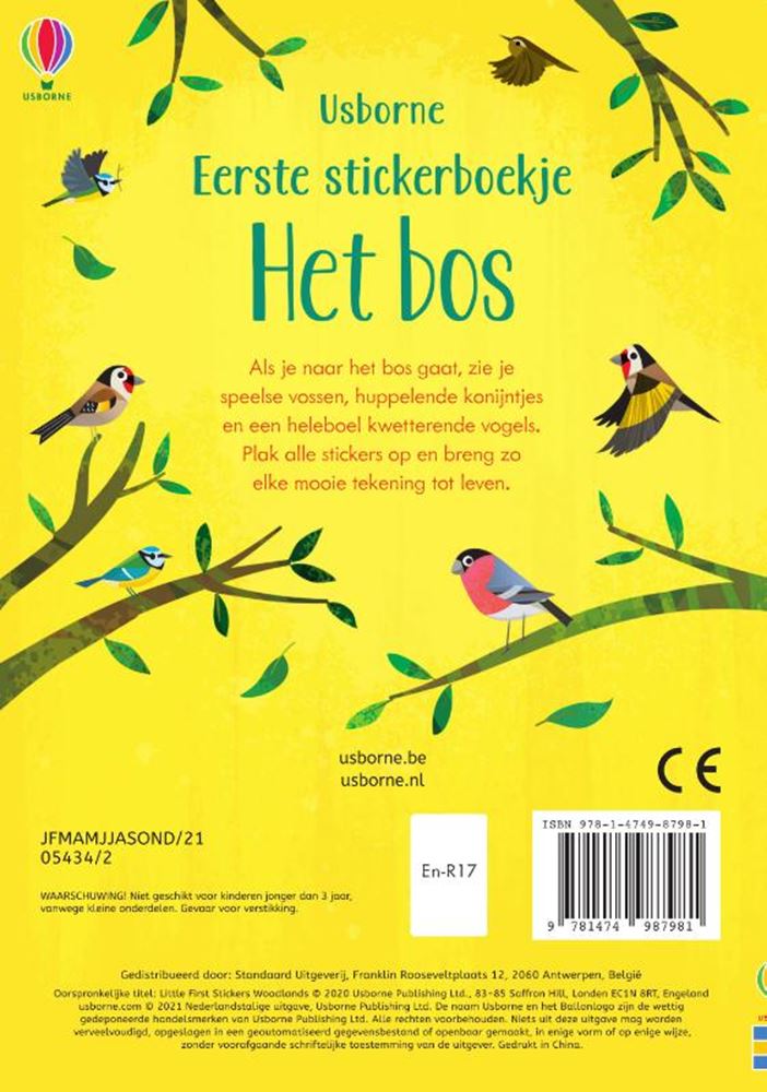 Load image into Gallery viewer, Wpg uitgevers mijn eerste stickerboek: het bos. 3+
