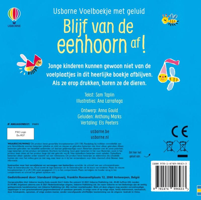 Load image into Gallery viewer, Geluidenboek: blijf van de eenhoorn af!
