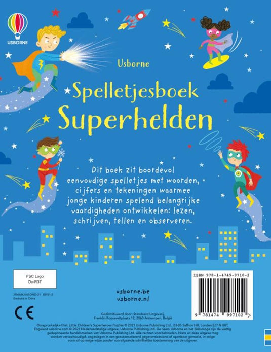Spelletjesboek superhelden. 5+