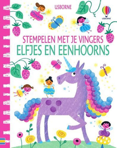 Wpg uitgevers stempelen met je vingers - elfjes en eenhoorns