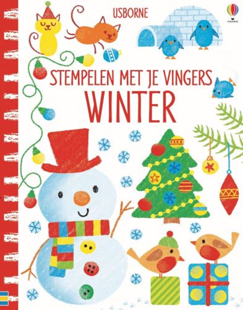 Load image into Gallery viewer, Winter. stempelen met je vingers. 4+
