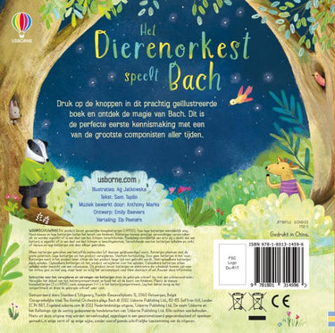 Bach geluidenboek dierenorkest speelt .
