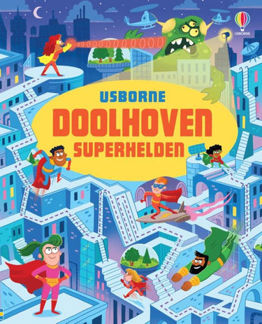 Doolhovenboek, superhelden. 3+