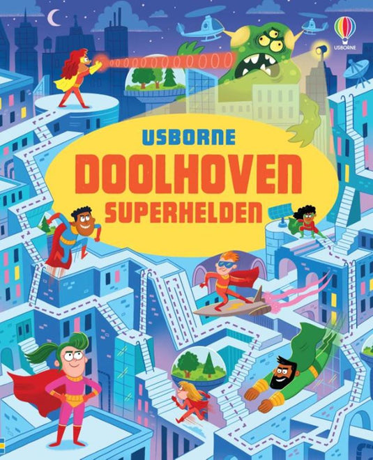 Doolhovenboek, superhelden. 3+