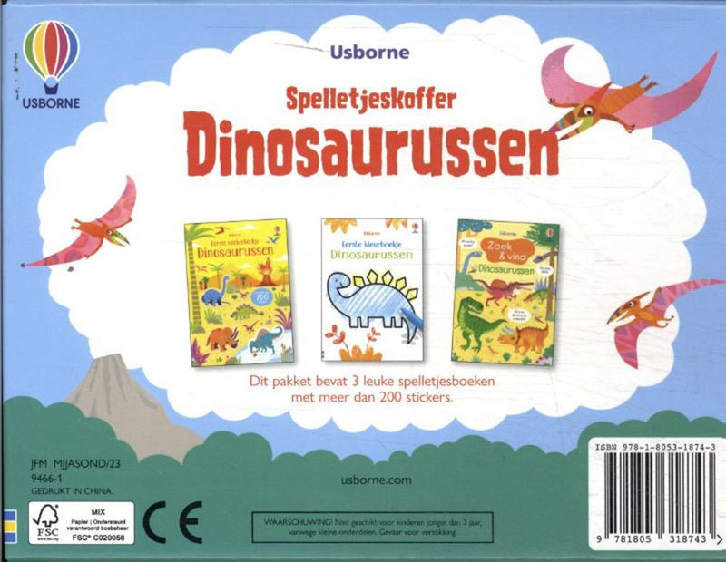 Load image into Gallery viewer, Spelletjeskoffer dinosaurussen. 3+
