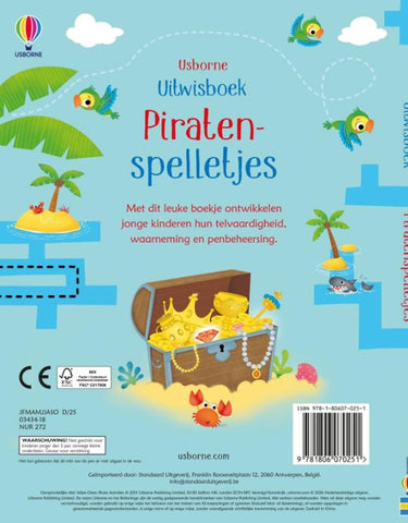 Uitwisboek piratenspelletjes 3+