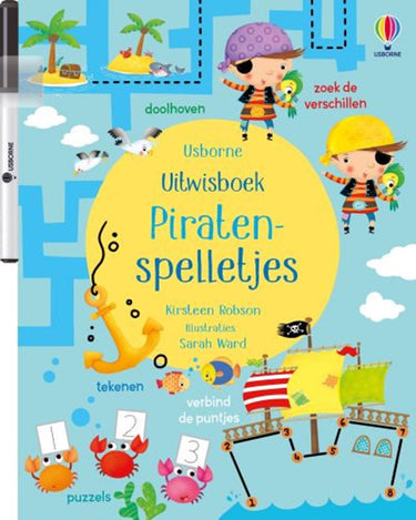 Uitwisboek piratenspelletjes 3+
