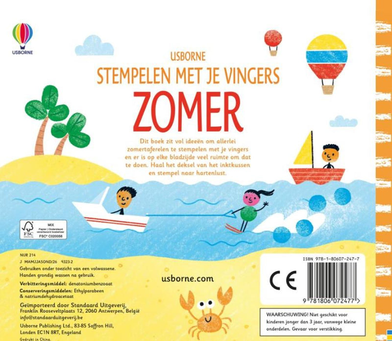 Load image into Gallery viewer, Stempelen met je vingers zomer 6+
