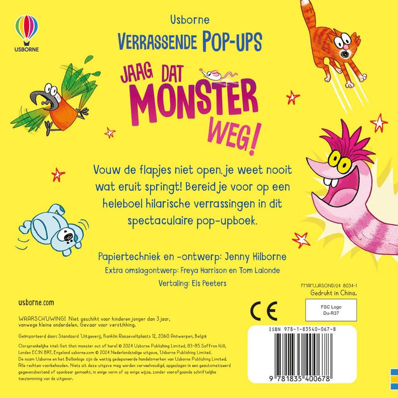Load image into Gallery viewer, Jaag dat monster weg! pop-upboek. 3+
