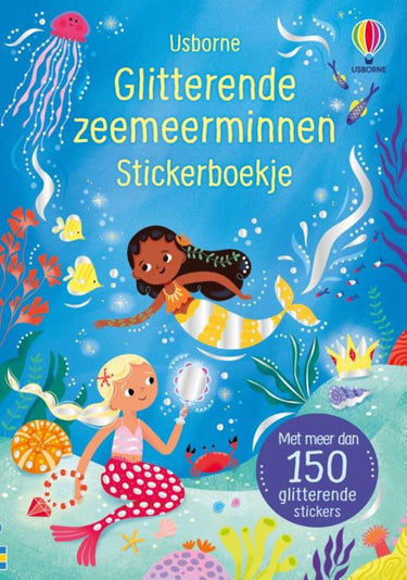 Glitterende zeemeerminnen. stickerboek.