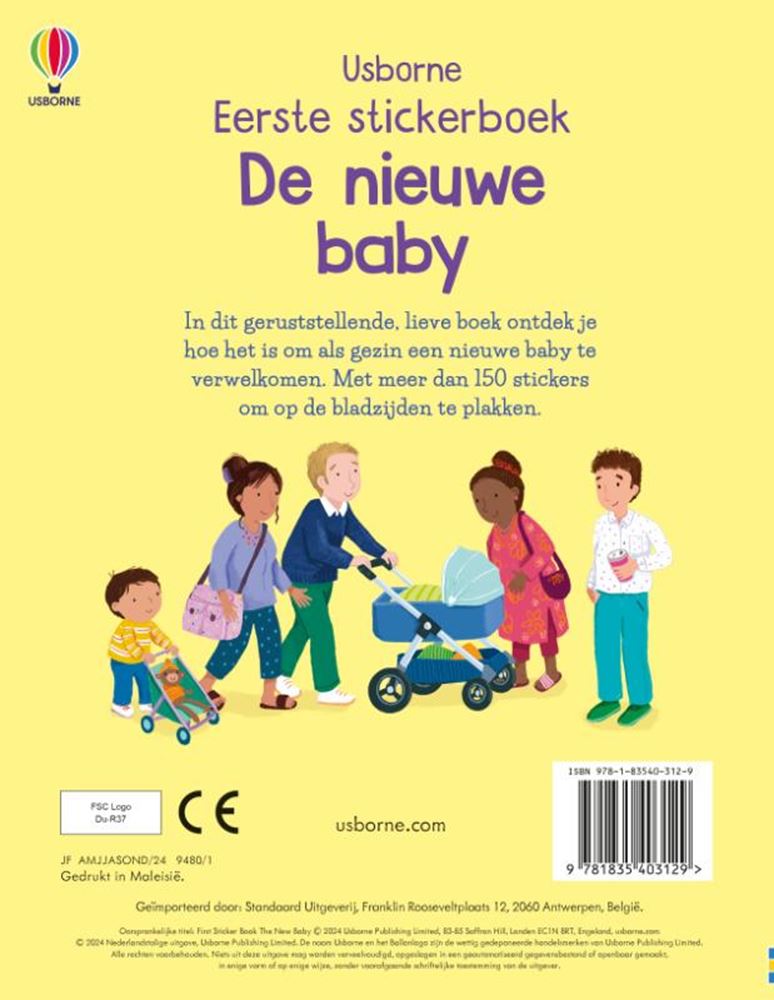 Load image into Gallery viewer, De nieuwe baby. stickerboek. 3+
