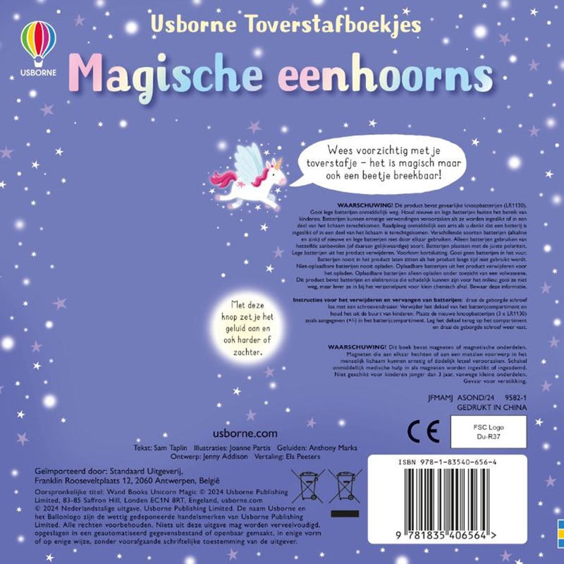 Load image into Gallery viewer, Geluidenboek: magische eenhoorns. 3+
