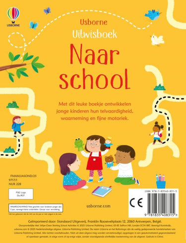 Uitwisboek: naar school 3+