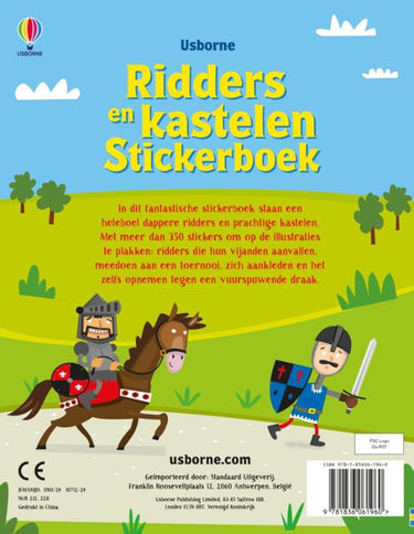 Stickerboek: ridders en kastelen. 4+