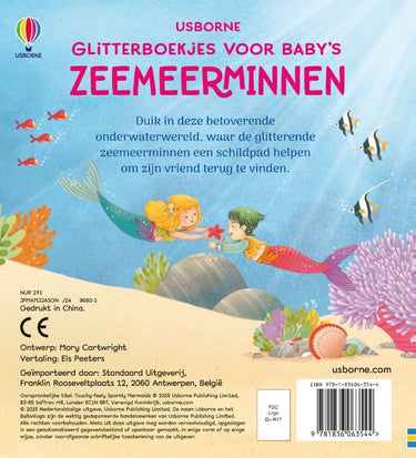 Kartonboek:,zeemeerminnen. 1+