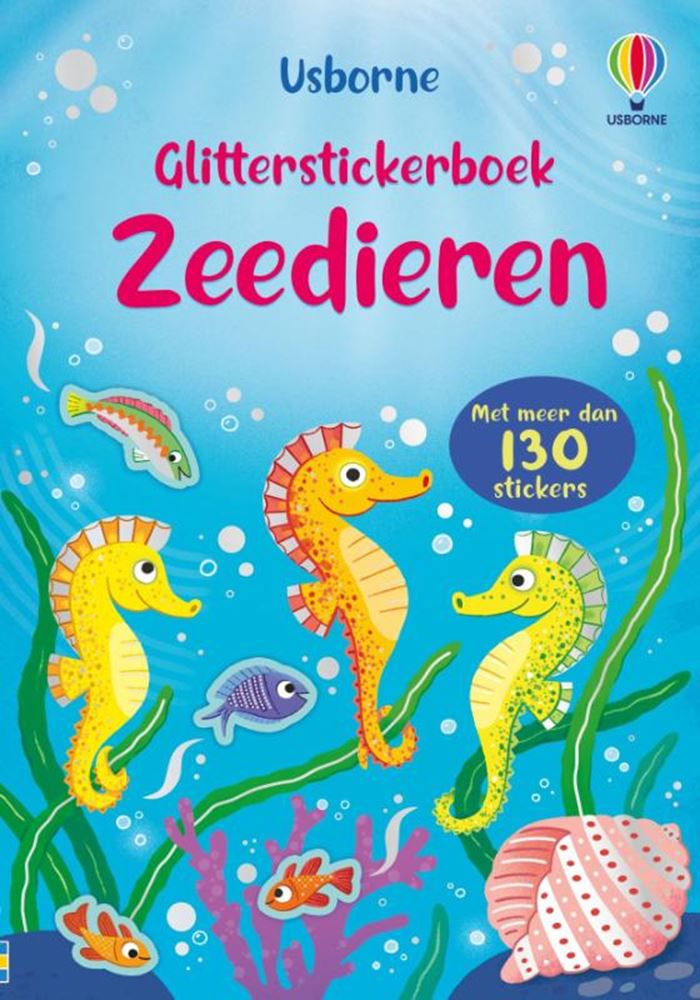 Load image into Gallery viewer, Glitterstickerboek: zeedieren 3+
