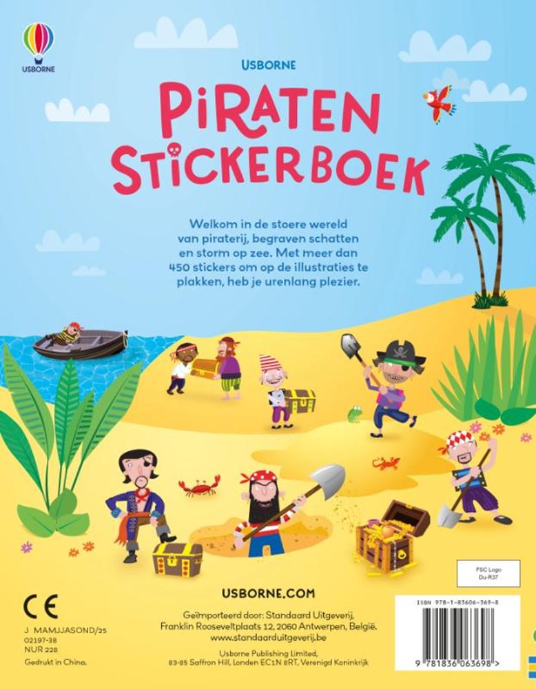 Load image into Gallery viewer, Piraten stickerboek 5+

