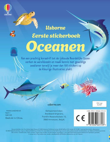 Stickerboek: oceanen. 3+