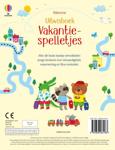 Uitwisboek: vakantiespelletjes. 3+