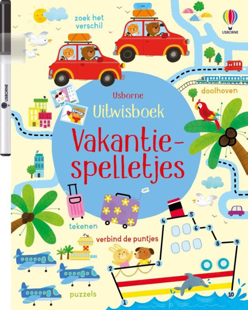 Load image into Gallery viewer, Uitwisboek: vakantiespelletjes. 3+
