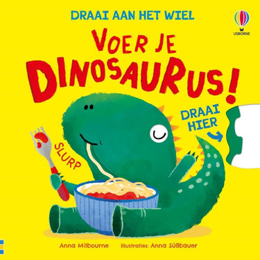 Kartonboek: voer je dinosaurus 2+