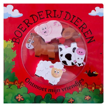 Kartonboek ontmoet mijn vriendjes boerderijdieren