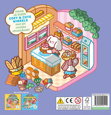 Cozy stickerboek comfy winkels -