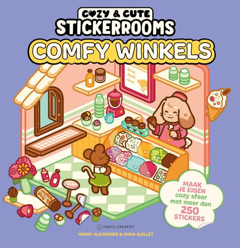 Load image into Gallery viewer, Cozy stickerboek comfy winkels -
