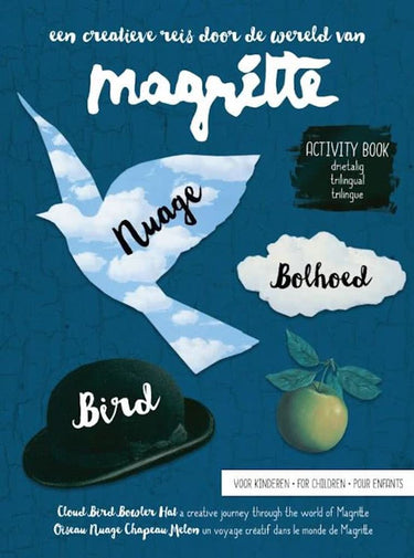Magritte: vogel wolk bolhoed (pb). 8+