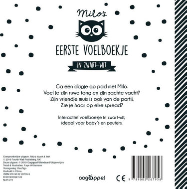 Wpg uitgevers milo's eerste voelboekje in zwartwit