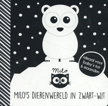 Milo's dierenwereld in zwart-wit. 0+