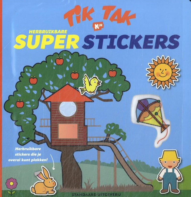 Load image into Gallery viewer, Kartonboek: tik tak: superstickers 1+
