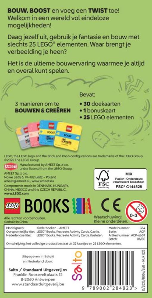 Load image into Gallery viewer, Lego recreate activity cards: kastelen
