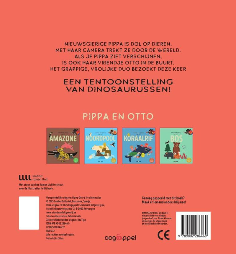Load image into Gallery viewer, Pippa en otto bij de dino's - een pop-up
