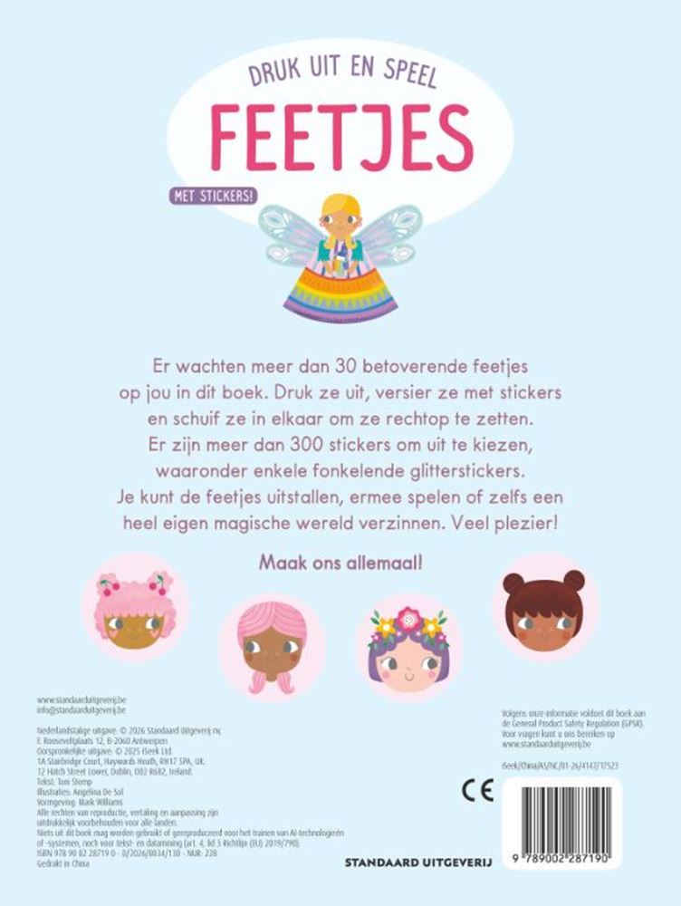 Load image into Gallery viewer, Druk uit en speel: feetjes 5+

