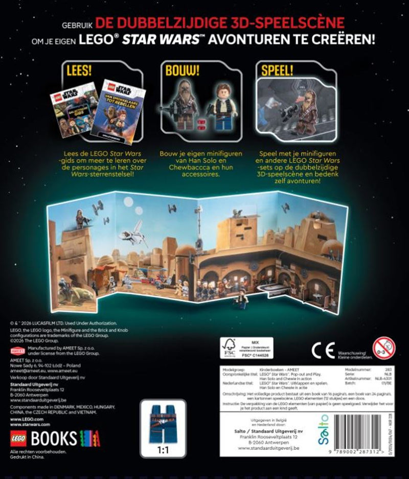 Load image into Gallery viewer, Uitklappen en spelen: han solo en chewie
