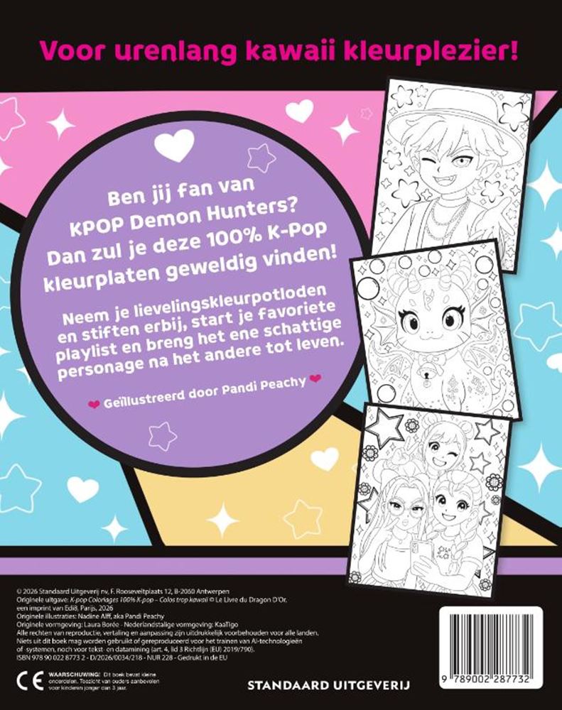 Load image into Gallery viewer, K-pop fandom kleurboek 7+
