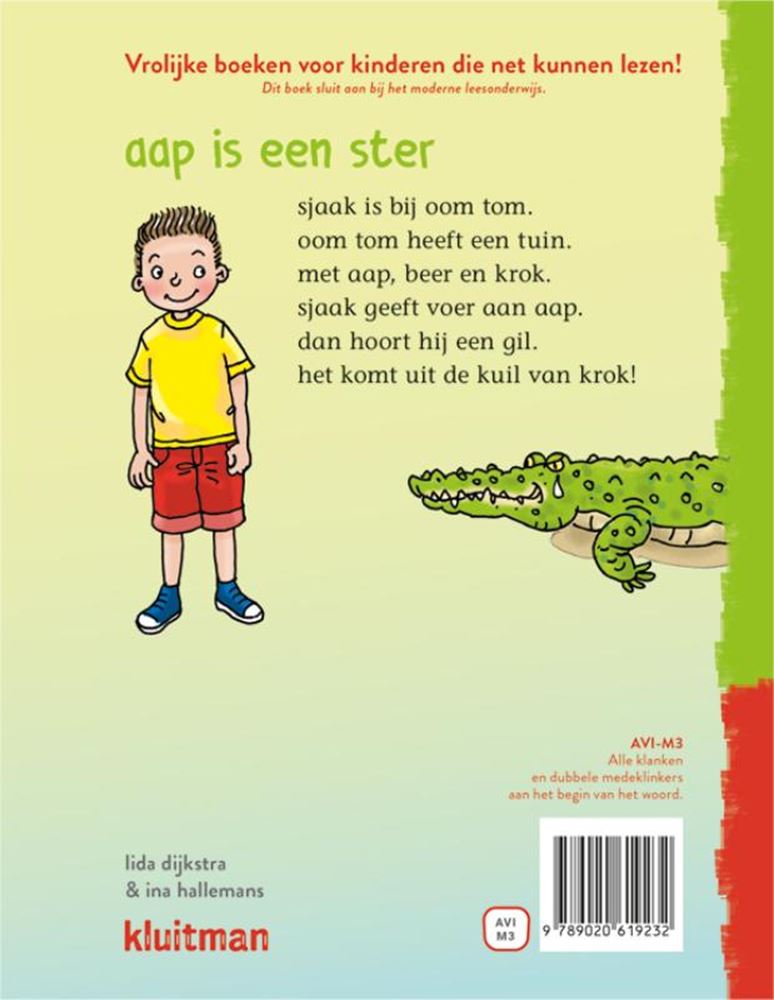 Load image into Gallery viewer, Uitgeverij kluitman lees lees lees - aap is een ster (avi-m3)
