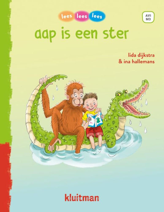 Uitgeverij kluitman lees lees lees - aap is een ster (avi-m3)