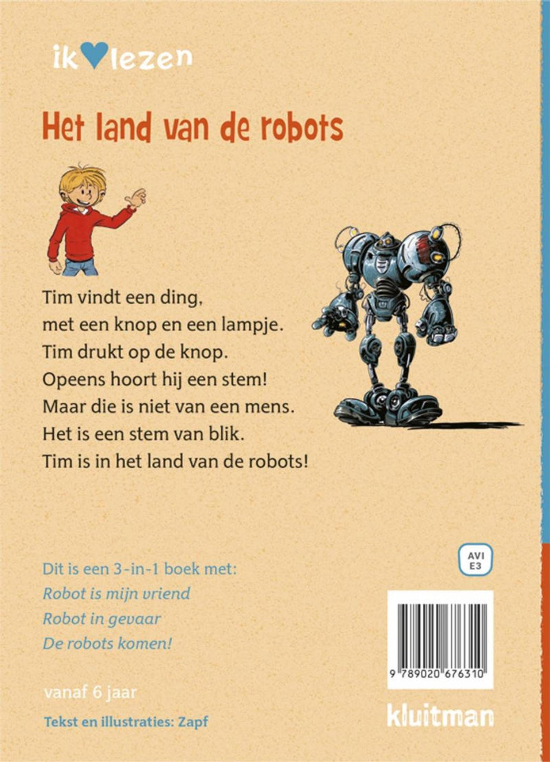 Load image into Gallery viewer, Kluitman ik hou van lezen - het land van de robots 3 in 1. avi-e3
